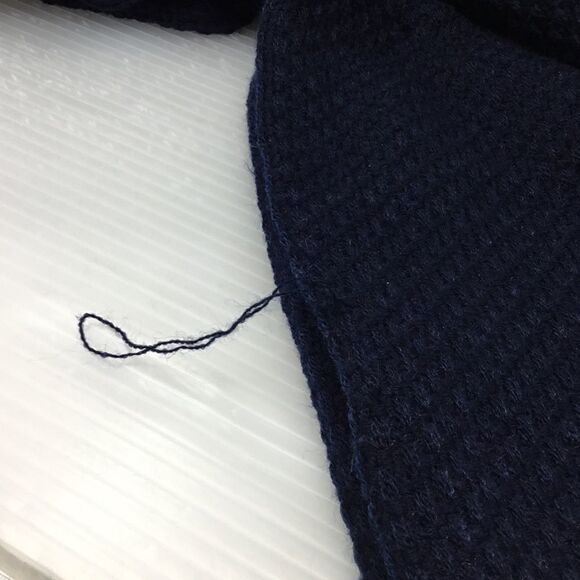 Something Navy Quad Scarf (B12) - Picture 4 of 9